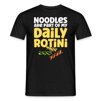 Nudeln Nudel Liebhaber Lasagne Spaghetti Geschenk - Männer T-Shirt - Schwarz - Vorne - AI Model Male 178 light (178cm)