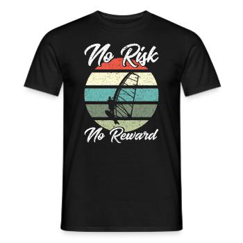 Surfer Windsurfer Windsurfen Surfen Geschenk - Männer T-Shirt - Schwarz - Vorne - AI Model Male 178 light (178cm)