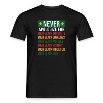 Histoire des Noirs - T-shirt homme - noir - Devant - AI Model Male 178 light (178cm)
