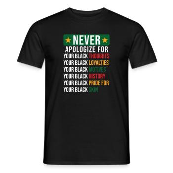 Histoire des Noirs - T-shirt homme - noir - Devant - AI Model Male 178 light (178cm)