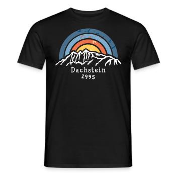 Hoher Dachstein 2995 Schladming Ramsau Filzmoos - Männer T-Shirt - Schwarz - Vorne - AI Model Male 178 light (178cm)