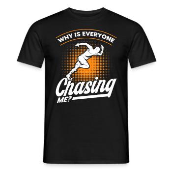 Running Semi-Marathon Jogging Cadeau - T-shirt homme - noir - Devant - AI Model Male 178 light (178cm)