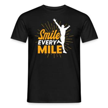 Runner Half Marathon Jogging Gift - Men's T-Shirt - black - Front - AI Model Male 178 light (178cm)