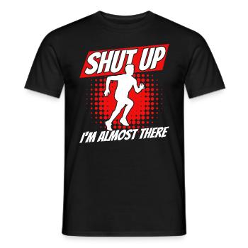 Jogging Running Runner Gift - Men's T-Shirt - black - Front - AI Model Male 178 light (178cm)