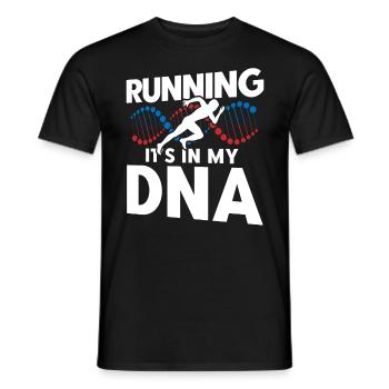 Semi-marathon Running Jogging Cadeau - T-shirt homme - noir - Devant - AI Model Male 178 light (178cm)