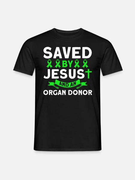 Transplantiert Organtransplantation Operation - Männer T-Shirt - Schwarz