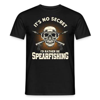 Speerfischen Freitaucher Speerfischer Fischer - Männer T-Shirt - Schwarz - Vorne - AI Model Male 178 light (178cm)