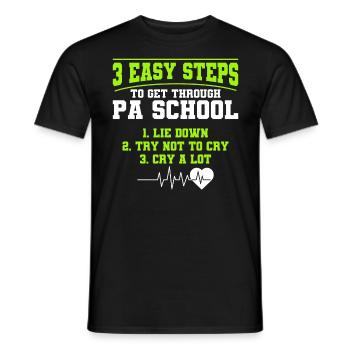 Study Assistant Physician Medical Student Gift - Men's T-Shirt - black - Front - AI Model Male 178 light (178cm)