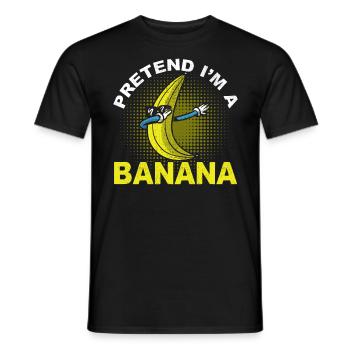 Horror Halloween Ich bin eine Banane Gruselig - Männer T-Shirt - Schwarz - Vorne - AI Model Male 178 light (178cm)