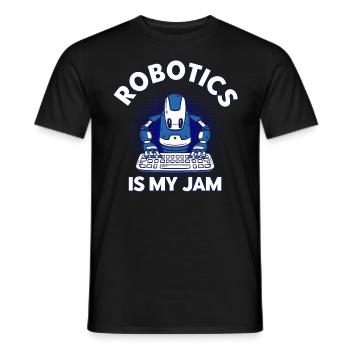 Robotics Engineer Engineer Teacher Technology - Men's T-Shirt - black - Front - AI Model Male 178 light (178cm)