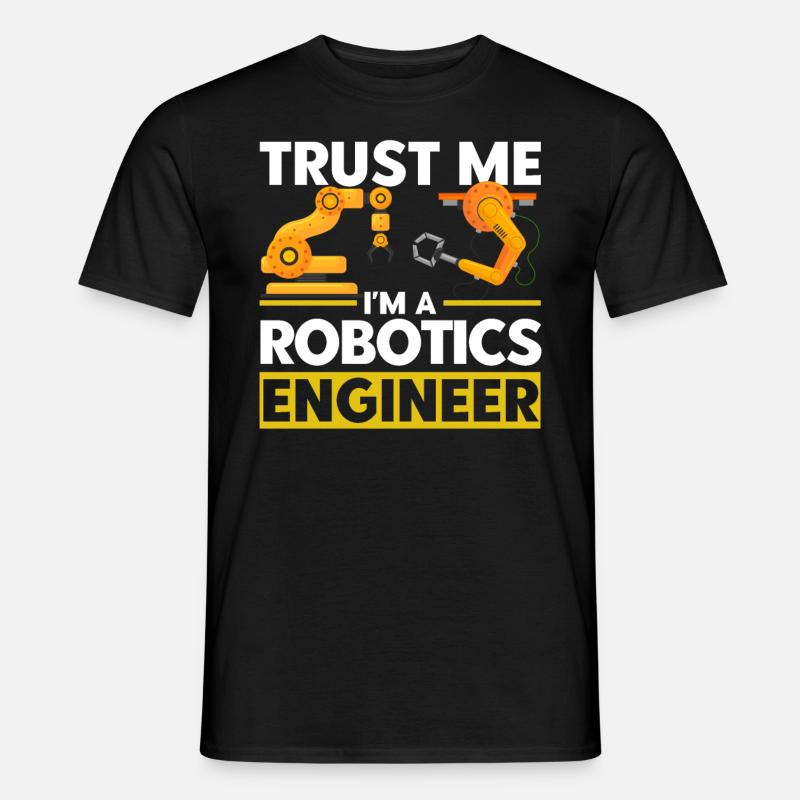 Technik Robotik Robotik Ingenieur Geschenk - Männer T-Shirt - Schwarz
