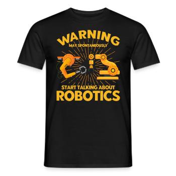 Technology Robotics Engineer Engineer Teacher - Men's T-Shirt - black - Front - AI Model Male 178 light (178cm)