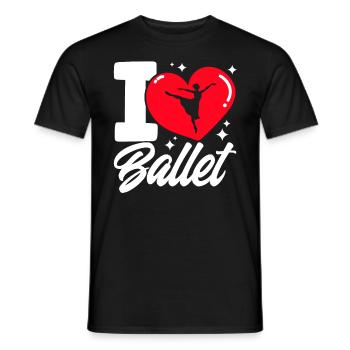 Ballet Dancer Ballet Dance Ballet Girls - Men's T-Shirt - black - Front - AI Model Male 178 light (178cm)