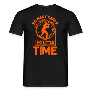 Baseball Card Collector Gift - Men's T-Shirt - black - Front - AI Model Male 178 light (178cm)