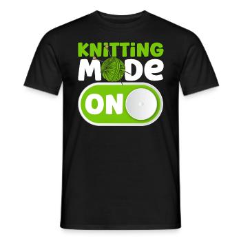 Garn stricken Stricken Stricken Liebhaber Geschenk - Männer T-Shirt - Schwarz - Vorne - AI Model Male 178 light (178cm)