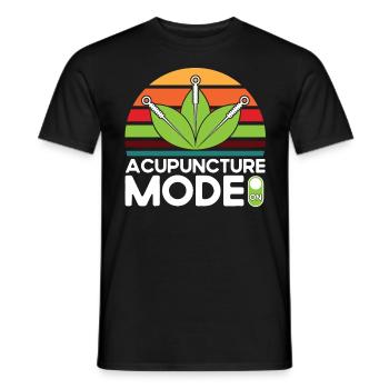 Médecine chinoise Acupuncturiste Alternatif Medizi - T-shirt homme - noir - Devant - AI Model Male 178 light (178cm)