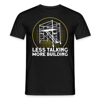 Scaffolding Scaffolding Scaffolding Scaffolding Gift - Men's T-Shirt - black - Front - AI Model Male 178 light (178cm)