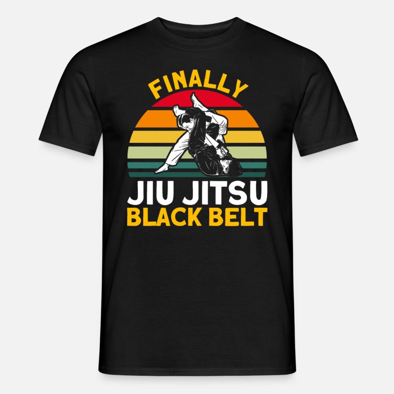 Bodenkampf Jiu Jitsu Kampfkunst Geschenk - Männer T-Shirt - Schwarz