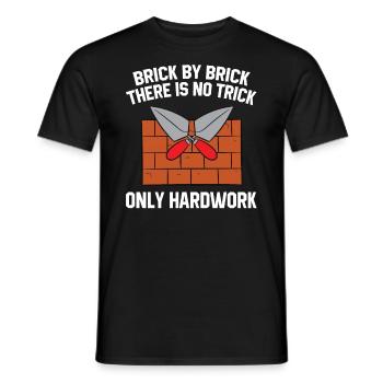 Maurer Maurermeister Mauerwerk Bricklayer Mason - Men's T-Shirt - black - Front - AI Model Male 178 light (178cm)