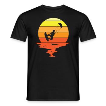 Kitesurfer Kitesurfing Kiteboard Kiter Kiten Bar - Men's T-Shirt - black - Front - AI Model Male 178 light (178cm)