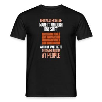 Maçon - T-shirt homme - noir - Devant - AI Model Male 178 light (178cm)