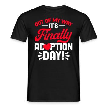Adoption Adoption of children Foster parents - Men's T-Shirt - black - Front - AI Model Male 178 light (178cm)