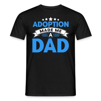 Adoption Adoptive Parents Foster Parents Gift - Men's T-Shirt - black - Front - AI Model Male 178 light (178cm)