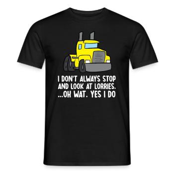 Truck LKW Fahrer Trucker - Männer T-Shirt - Schwarz - Vorne - AI Model Male 178 light (178cm)