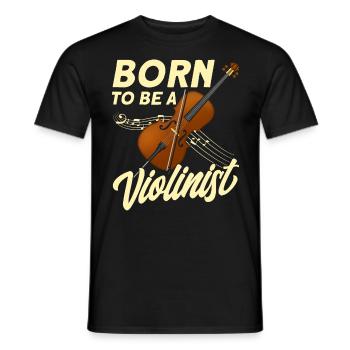 Cadeau de violoniste violoniste - T-shirt homme - noir - Devant - AI Model Male 178 light (178cm)