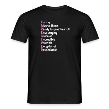 Geriatric Nurse Gift Carer - Men's T-Shirt - black - Front - AI Model Male 178 light (178cm)