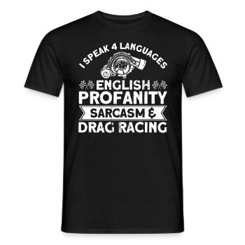 Voiture de course Drag Racing Cadeau de voiture de course - T-shirt homme - noir - Devant - AI Model Male 178 light (178cm)