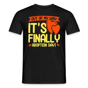 Adoption Adoption of children foster parents - Men's T-Shirt - black - Front - AI Model Male 178 light (178cm)