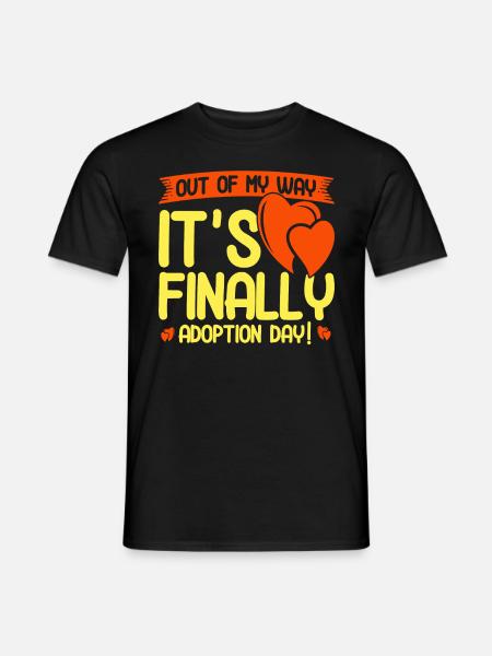 Adoption Adoption von Kindern Pflegeeltern - Männer T-Shirt - Schwarz