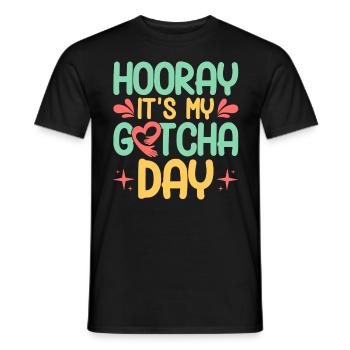 Foster parents Adoptive parents Adoption of children - Men's T-Shirt - black - Front - AI Model Male 178 light (178cm)
