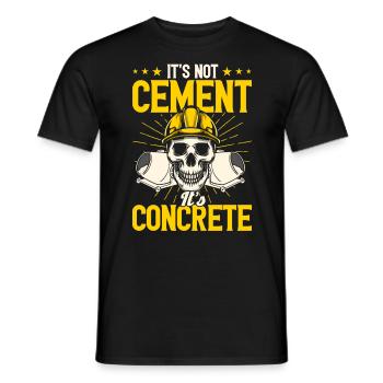 Construction workers Concrete builders Concrete mixer gift - Men's T-Shirt - black - Front - AI Model Male 178 light (178cm)