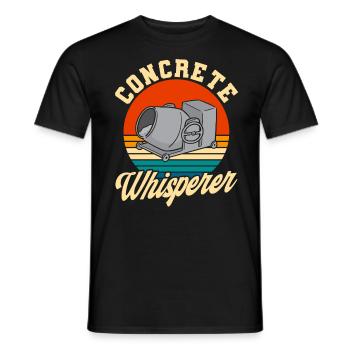 Betonmischer Stahlbetonbauer Bauarbeiter Geschenk - Männer T-Shirt - Schwarz - Vorne - AI Model Male 178 light (178cm)