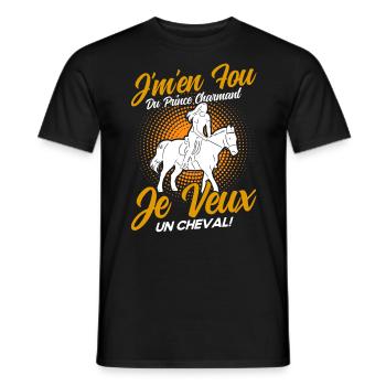 Pferde Reiter Reiten Geschenk - Männer T-Shirt - Schwarz - Vorne - AI Model Male 178 light (178cm)