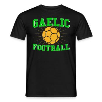 Football gaélique Sport d’équipe irlandais Gälisc - T-shirt homme - noir - Devant - AI Model Male 178 light (178cm)