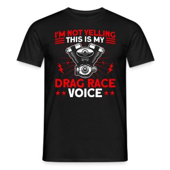 Drag Racer Drag Race Autorennen Geschenk - Männer T-Shirt - Schwarz - Vorne - AI Model Male 178 light (178cm)
