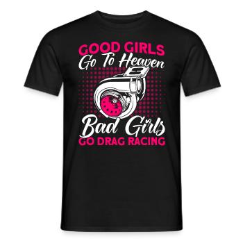 Drag Race Drag Racing Autorennen Geschenk - Männer T-Shirt - Schwarz - Vorne - AI Model Male 178 light (178cm)