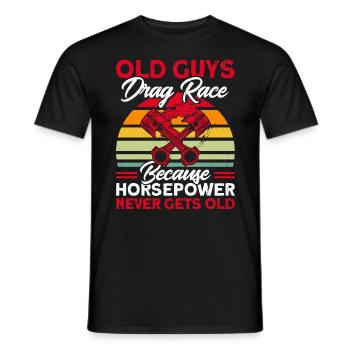 Cadeau de course de voitures de course de dragsters - T-shirt homme - noir - Devant - AI Model Male 178 light (178cm)