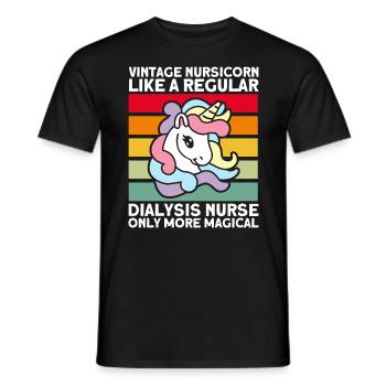 Dialyse Dialyse Schwester Krankenpflege Geschenk - Männer T-Shirt - Schwarz - Vorne - AI Model Male 178 light (178cm)