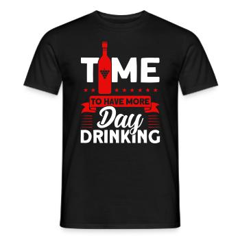 Cadeau de fête de la fête de la fête des verres à vin - T-shirt homme - noir - Devant - AI Model Male 178 light (178cm)