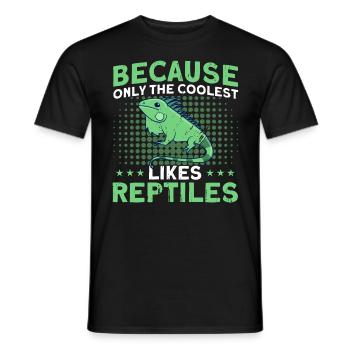 Lézards Reptile Reptile Lovers Cadeau - T-shirt homme - noir - Devant - AI Model Male 178 light (178cm)