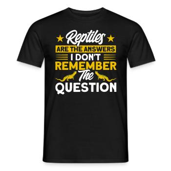 Reptile Serpent Reptiles Cadeau - T-shirt homme - noir - Devant - AI Model Male 178 light (178cm)