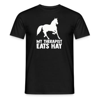Riding Horse Riding Farm Rider Gift - Men's T-Shirt - black - Front - AI Model Male 178 light (178cm)