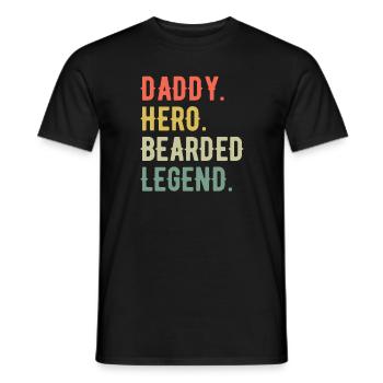 Papa Vater Vatertag bester Papa Geschenkidee - Männer T-Shirt - Schwarz - Vorne - AI Model Male 178 light (178cm)