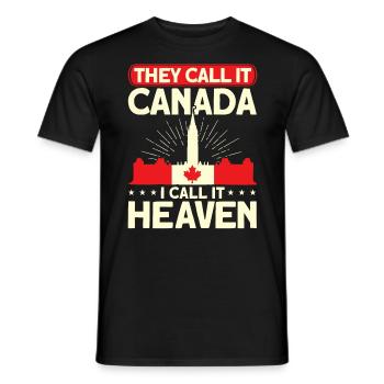Cadeaux des Fêtes de Racines canadiennes Canada - T-shirt homme - noir - Devant - AI Model Male 178 light (178cm)