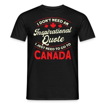 Kanadisch Kanadische Wurzeln Kanada Urlaub Geschen - Männer T-Shirt - Schwarz - Vorne - AI Model Male 178 light (178cm)
