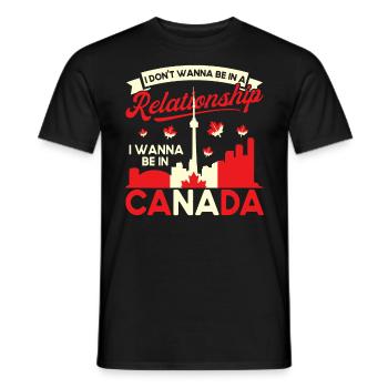 Kanada Urlaub Kanadisch Kanadische Wurzeln Geschen - Männer T-Shirt - Schwarz - Vorne - AI Model Male 178 light (178cm)